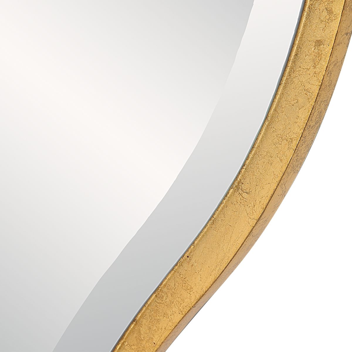 Aneta Round Mirror, Gold