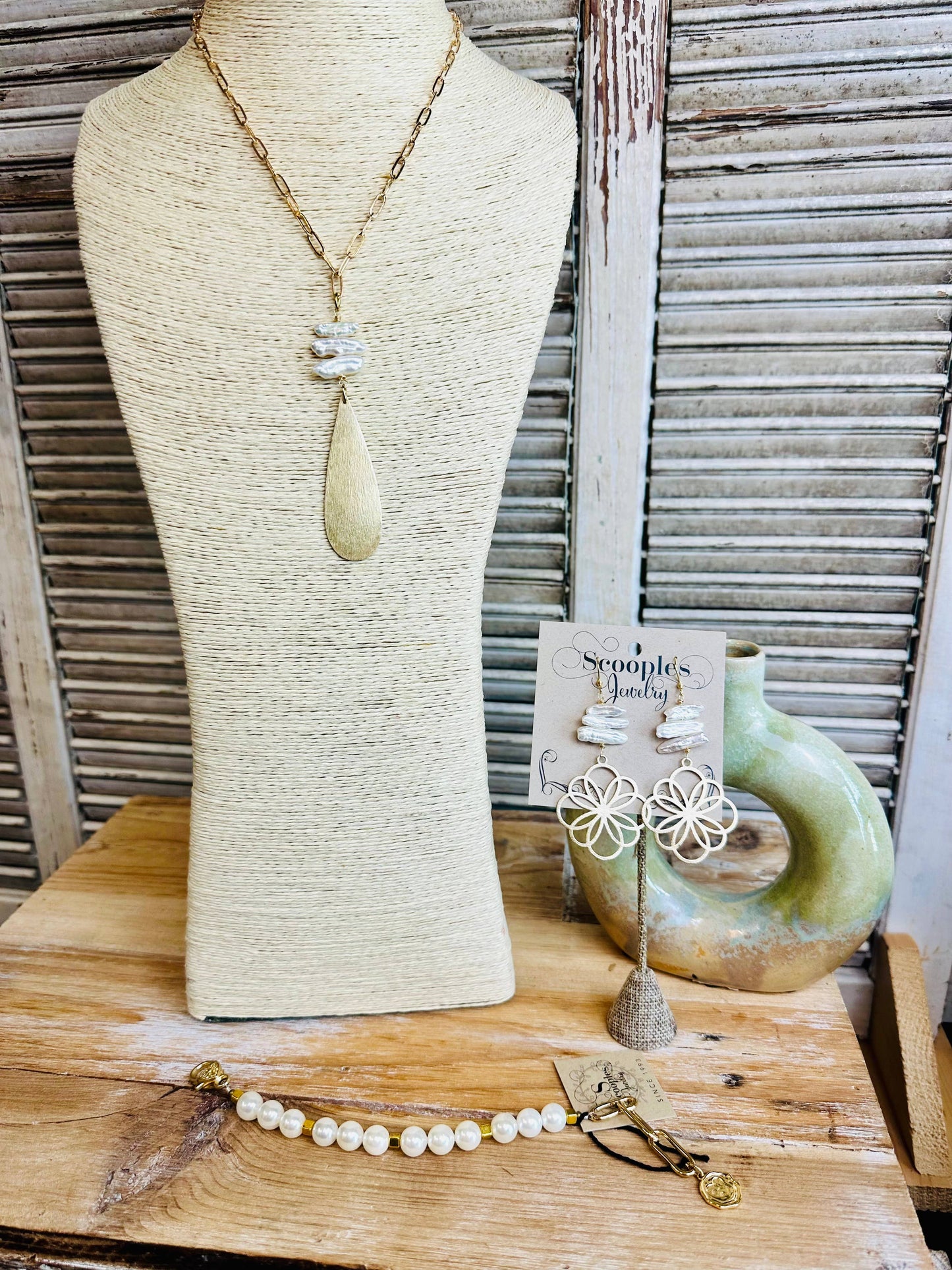 Freshwater Pearl Stack - Necklace