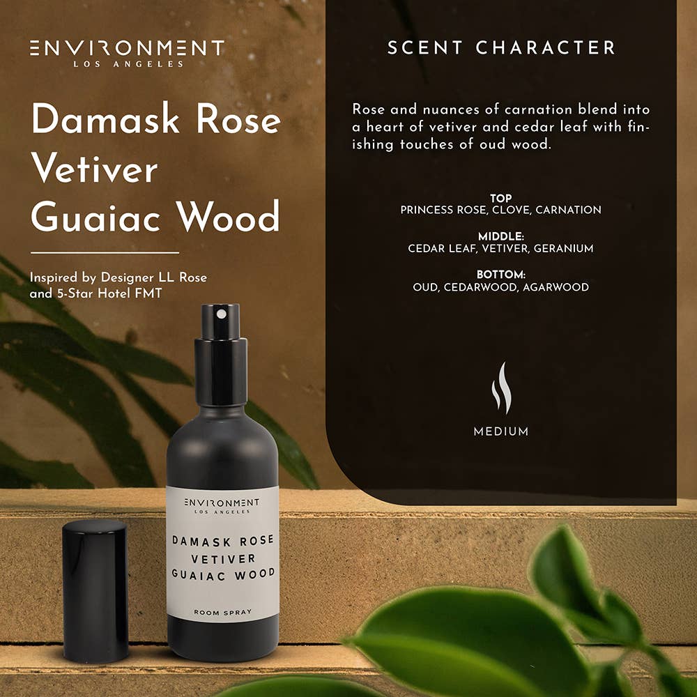 Inspired by Le Labo and Fairmont Hotel® Room Spray Damask Ro