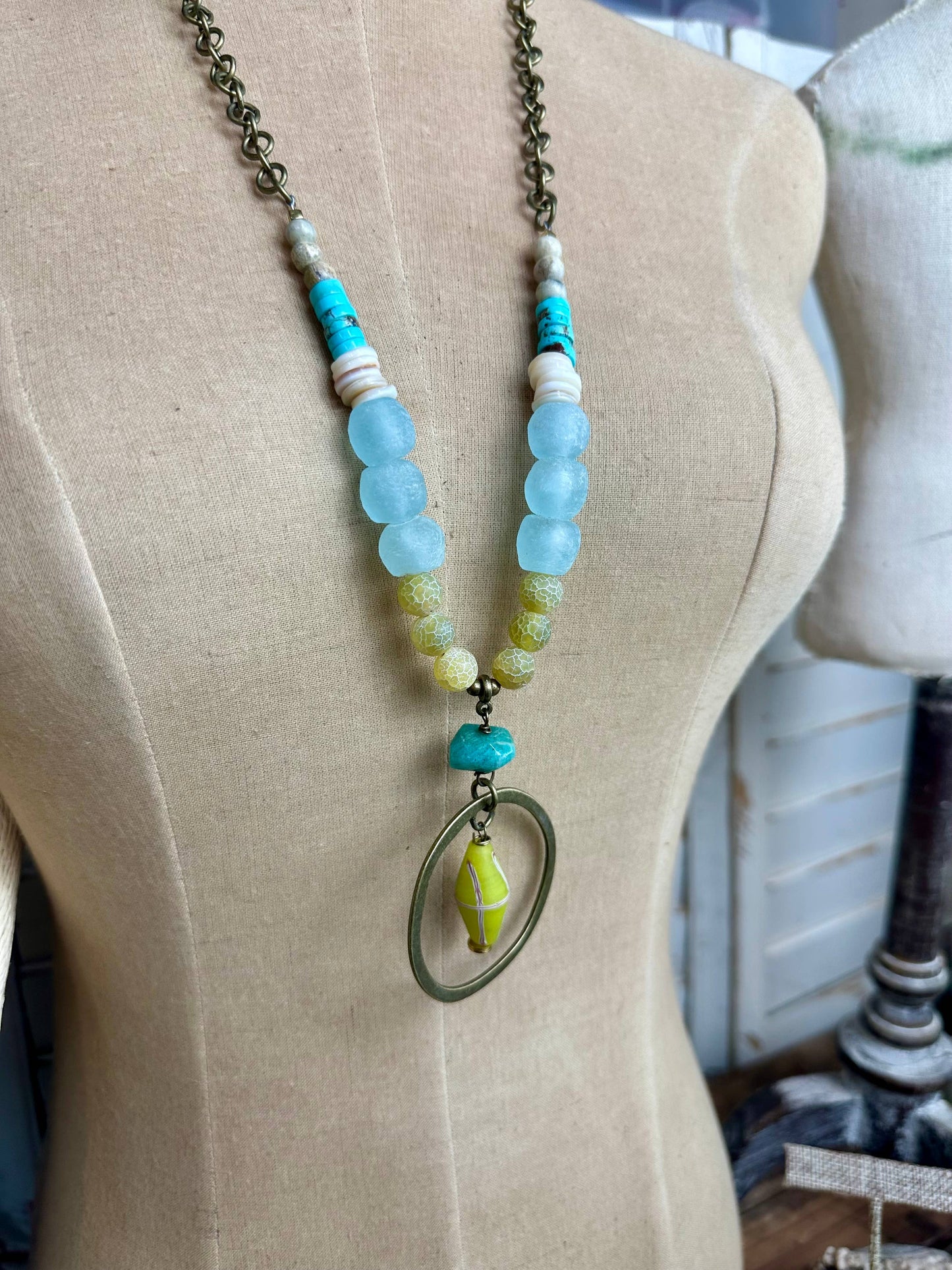 Citron Aqua Breeze - Necklace