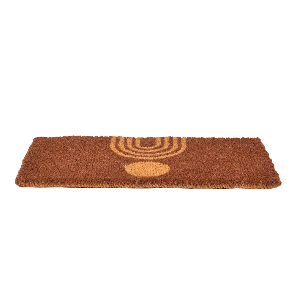 Natural Coir Doormat Mid-Century