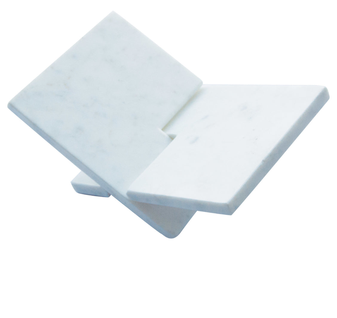 Interlocking Marble Book Holder