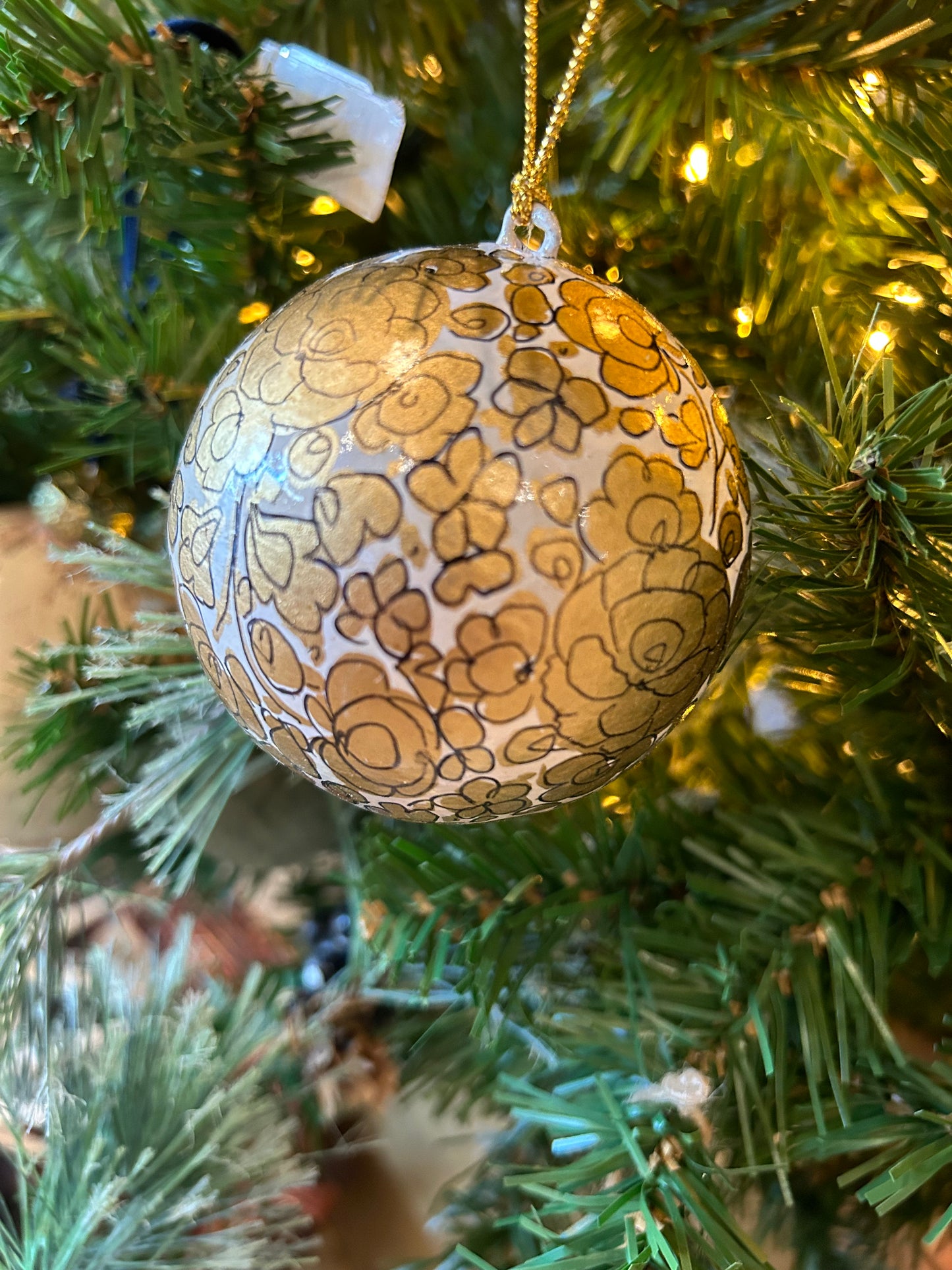 Hand-painted Paper Mache Ornament
