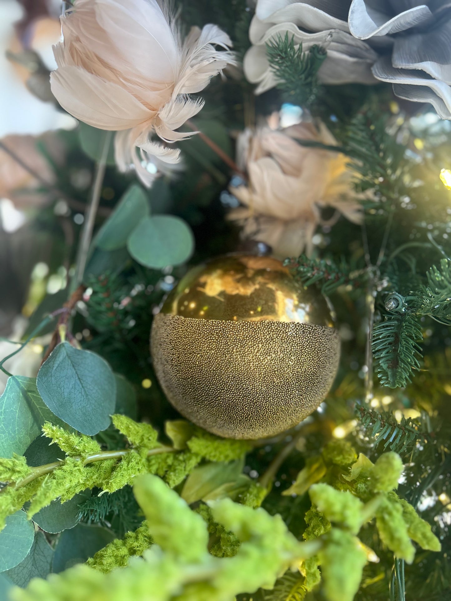 Mercury Glass Bead-dipped Ornament