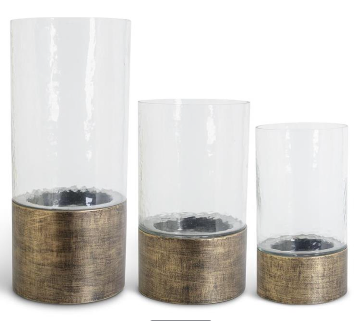 Lg Wavy Glass Hurricane