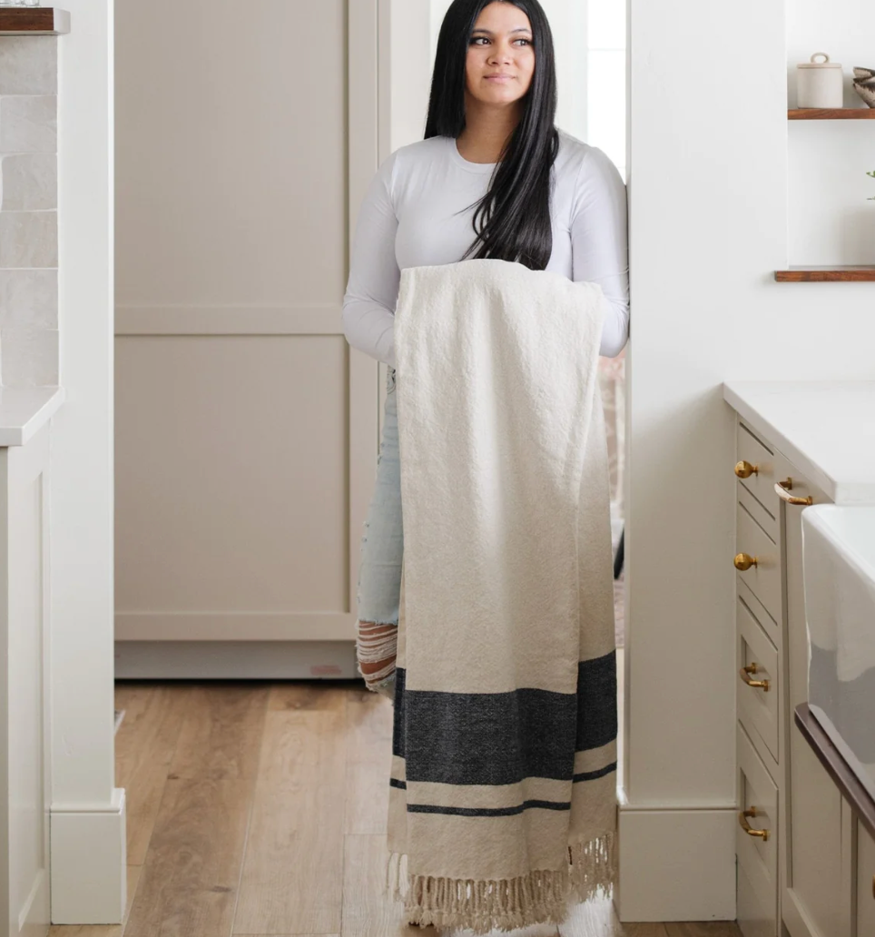 XL Chenille Fringe Throw Blankets