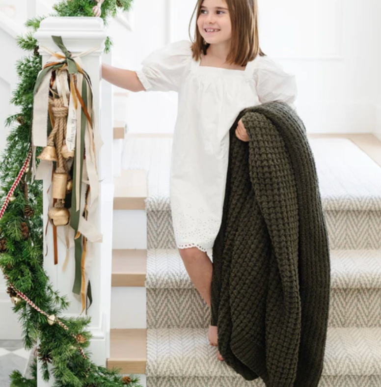 Waffle Knit Throw