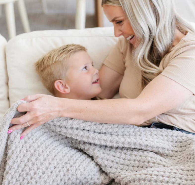 Waffle Knit Throw