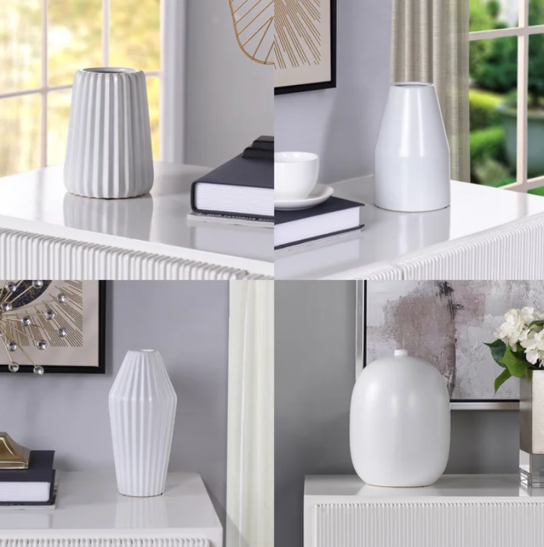 Dann Foley White Vases