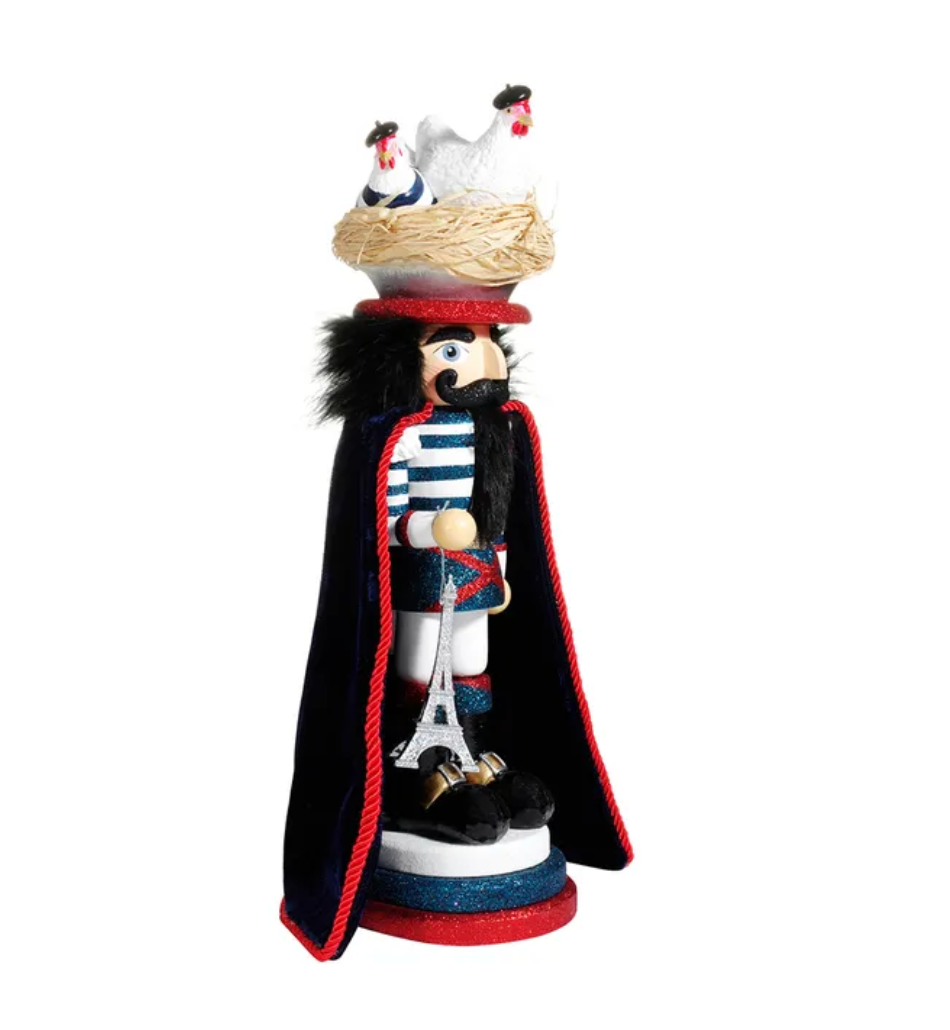 Three French Hens Nutcracker