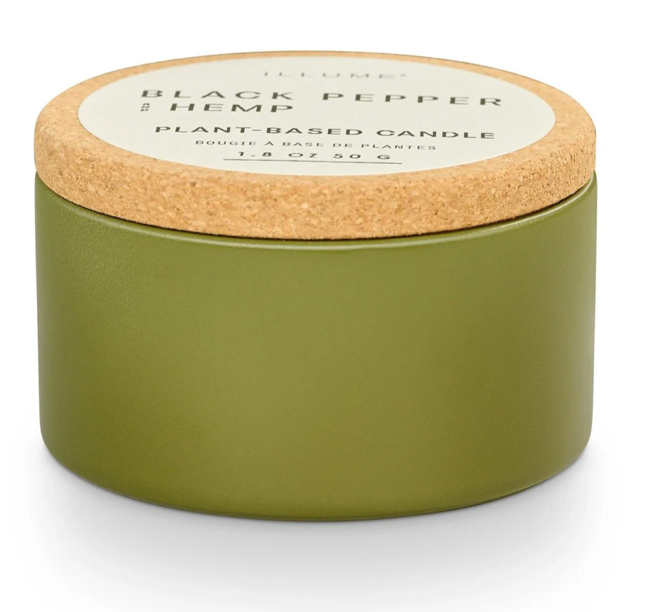 Verde Tin Candle with Cork Lid