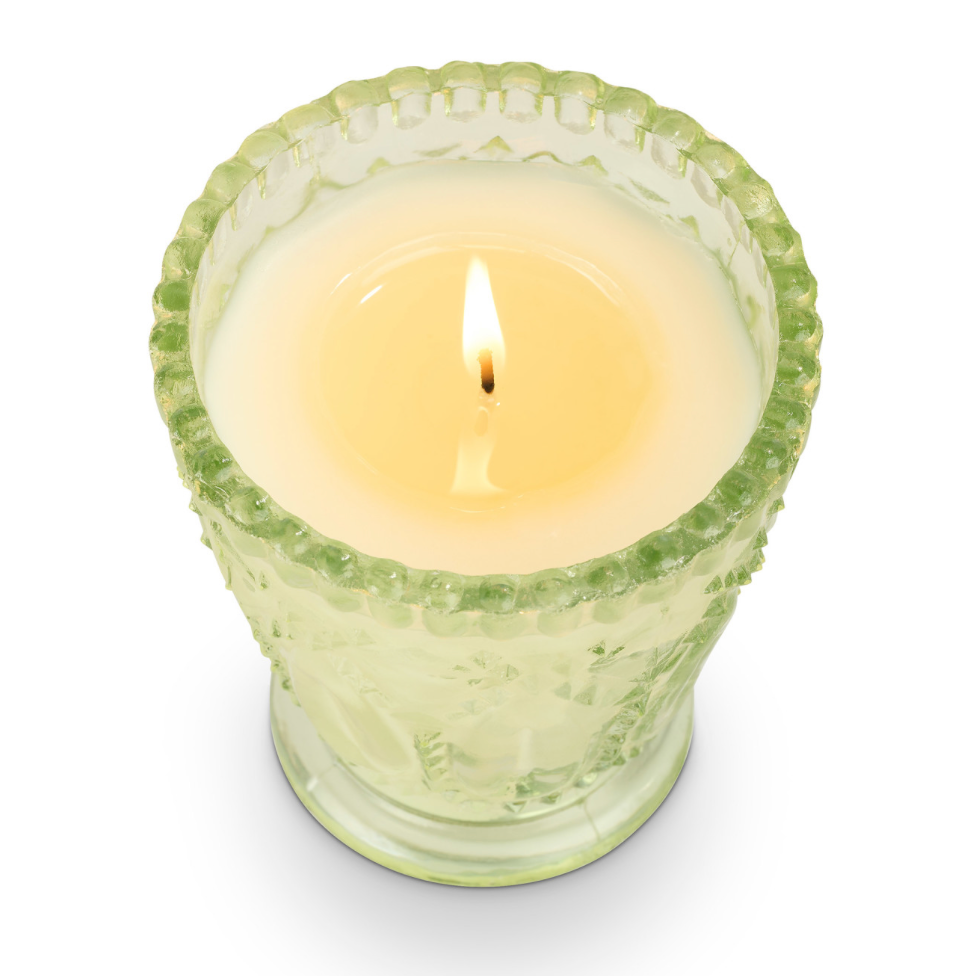 Eucalyptus & Sage Pressed Glass Candle