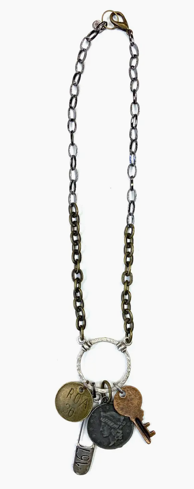 Chain & Mixed Metal Necklace