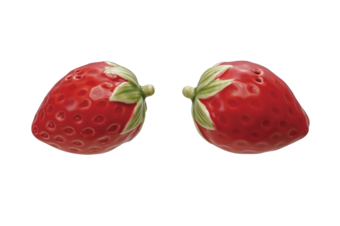 Strawberry Salt & Pepper Shakers