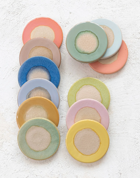 Stoneware Trivet, Reactive Glaze, 12 Colors