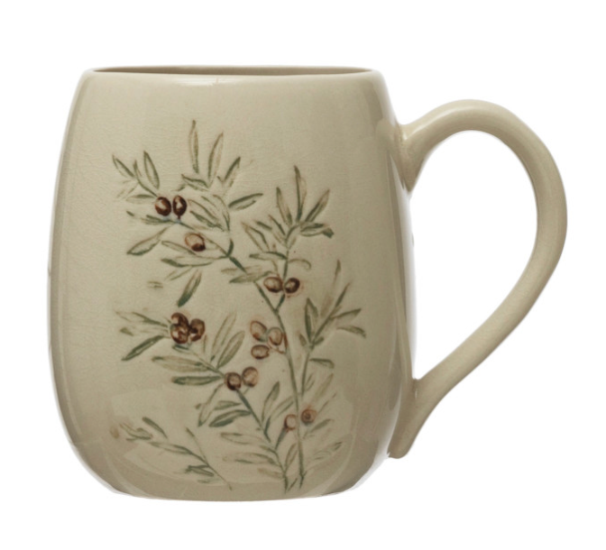16 oz. Debossed Stoneware Mug