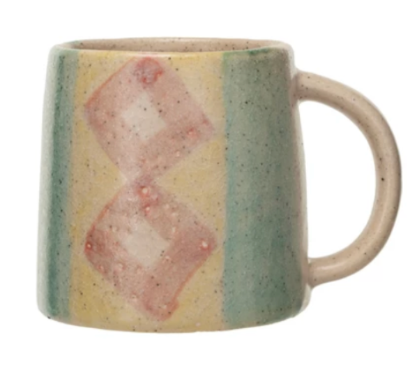 Hand-Painted Terra-cotta Mug