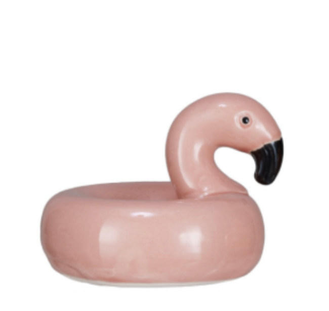 Hand-Painted Stoneware Mini Decorative Floating Pool Float, 2 Styles