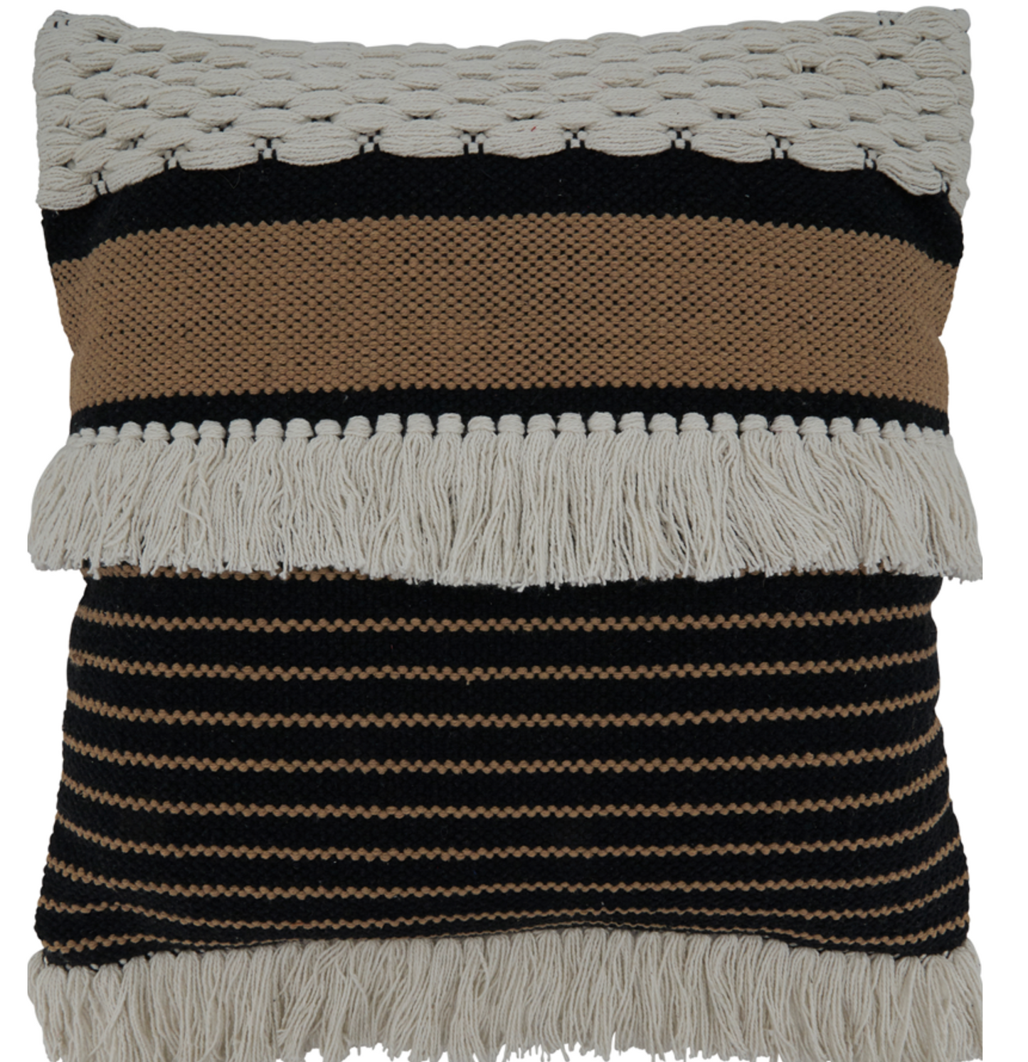 Fringe Woven Pillow