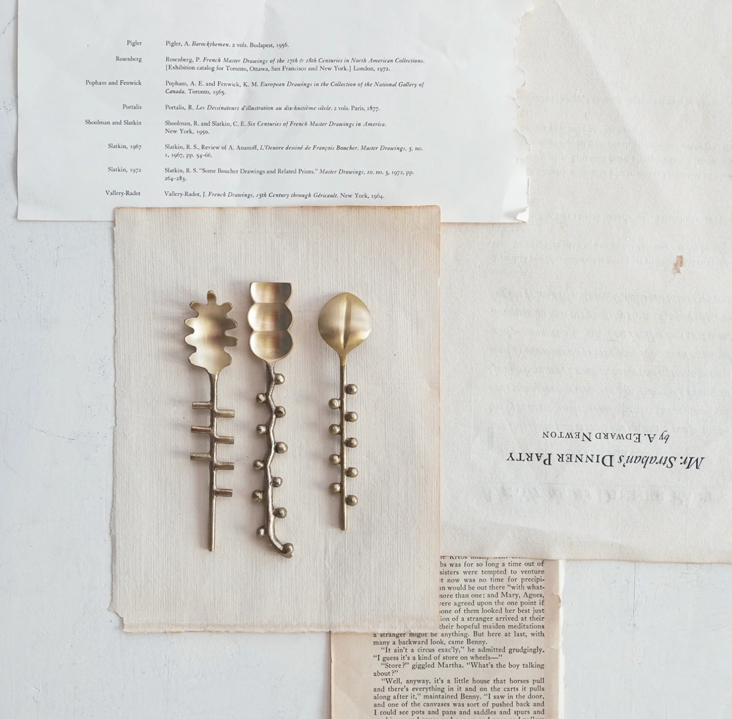 Brass Hobnail Spoon 3 Styles