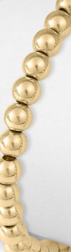 Gold Beaded Stretch Bracelet