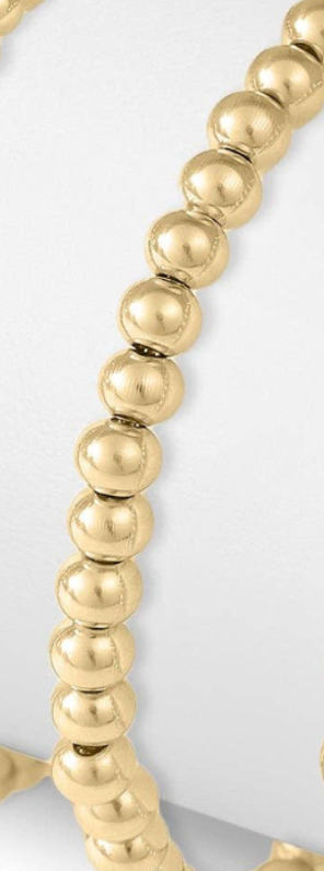 Gold Beaded Stretch Bracelet