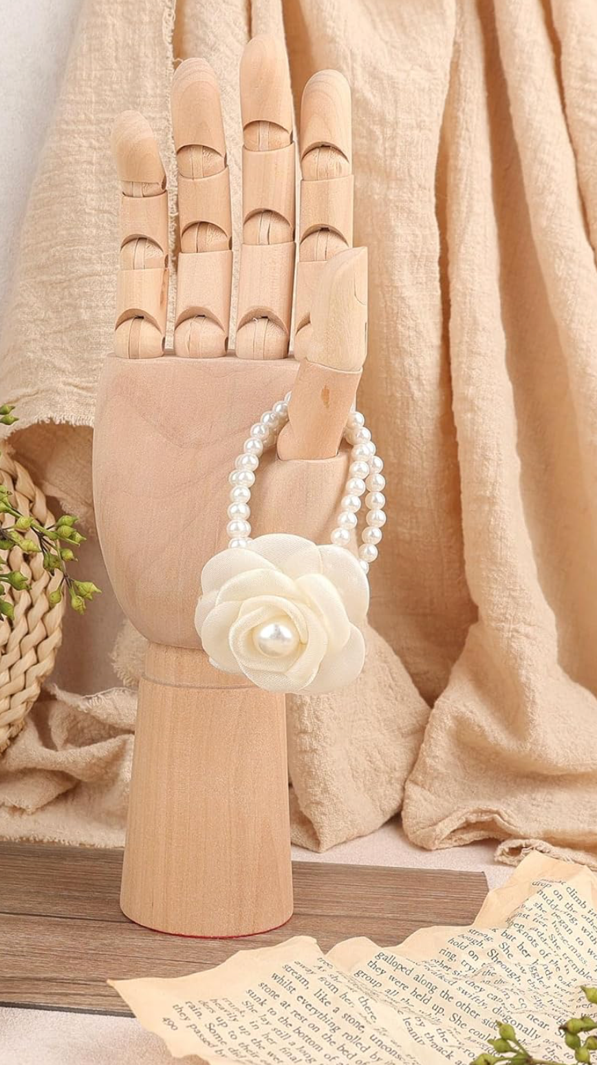 12" Flexible Wooden Hand Model Wood Art Mannequin