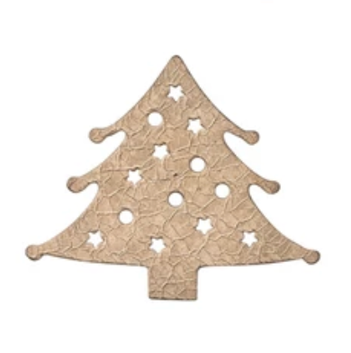 Textured Metal Holiday Icon Shaped Magnets