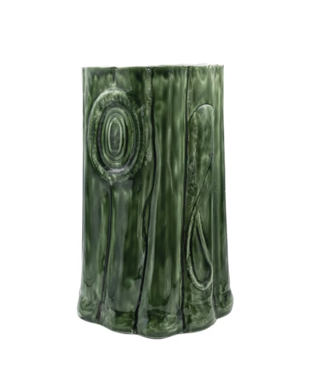 Enameled Metal Log Shaped Table/Stool