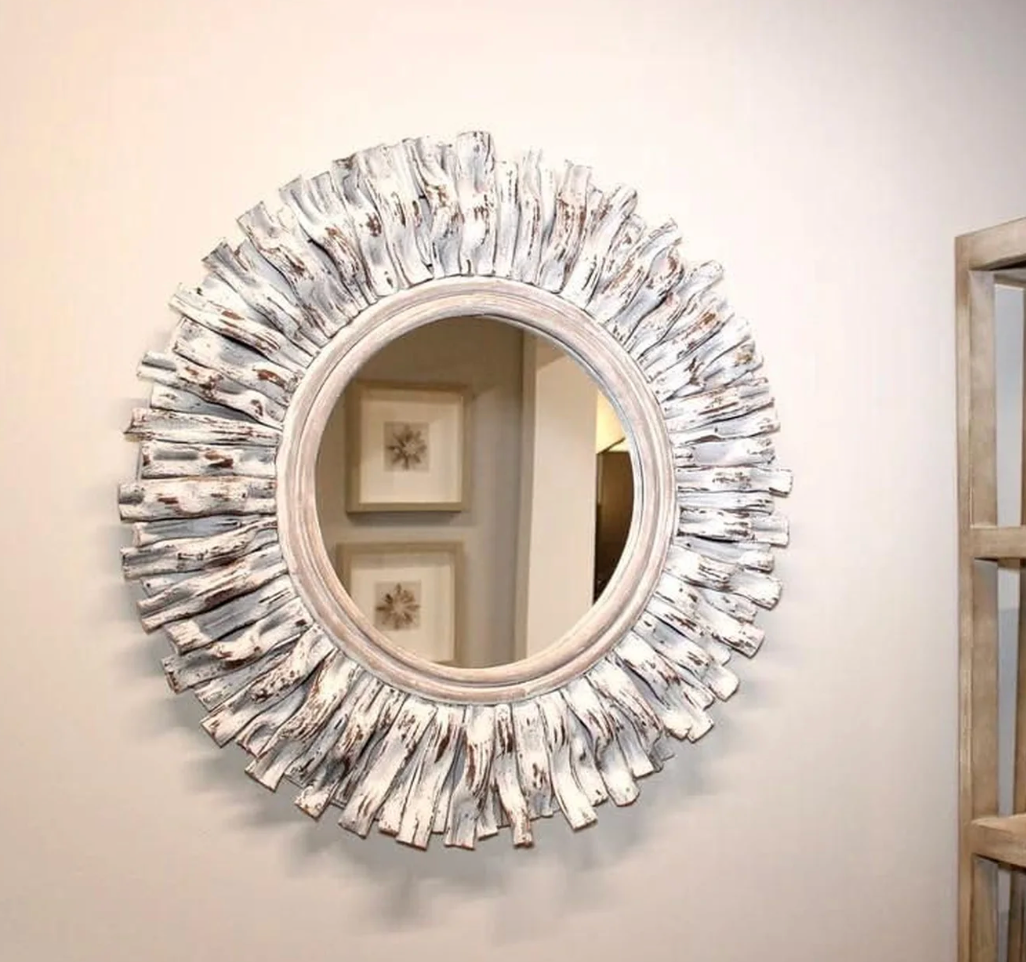Indigo Road Hapsala And Rattan Mirror