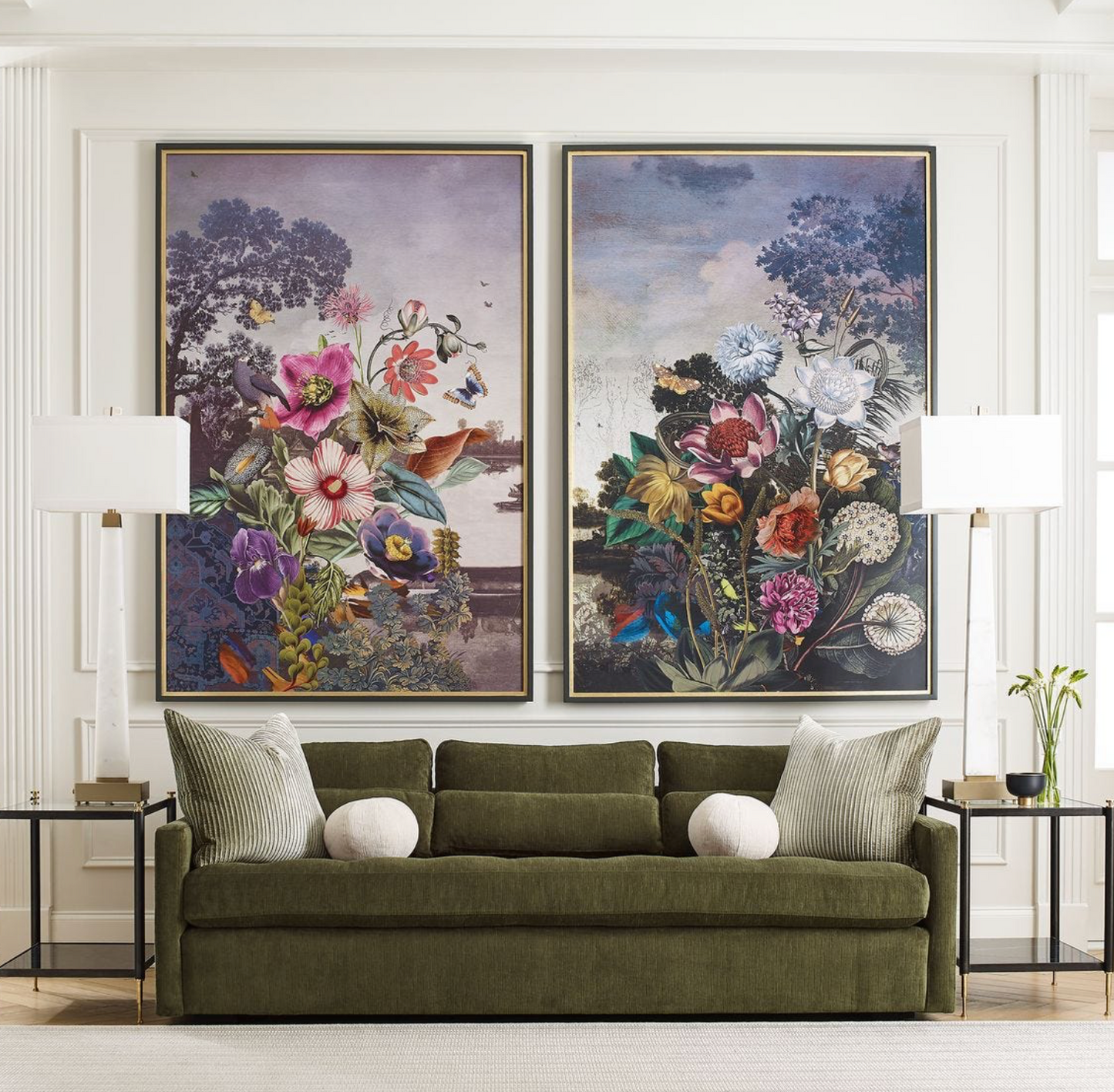 Serene Garden Fantasy Framed Print