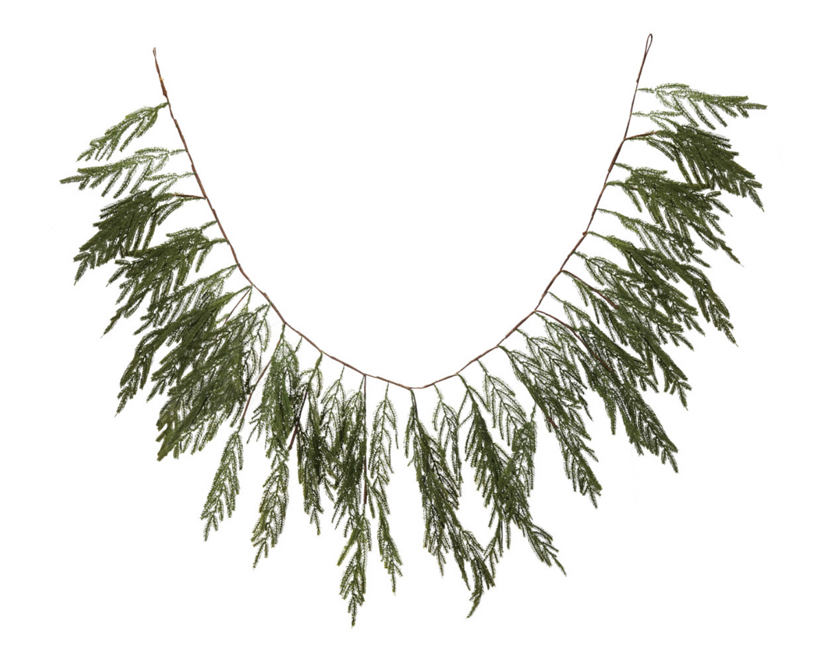 72"L x 20"H Faux Cypress Garland