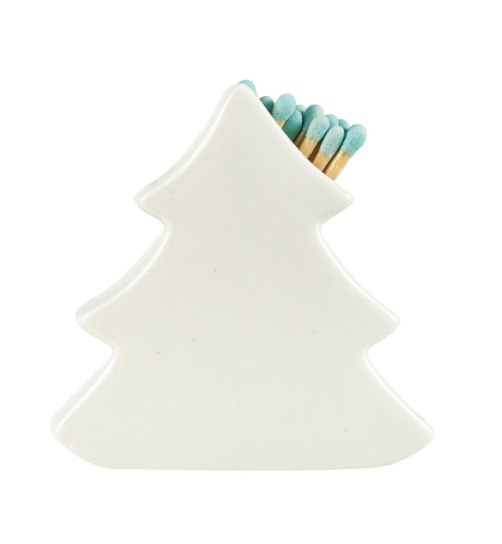 Stoneware Tree Shaped Toothpick/Matchstick Holder