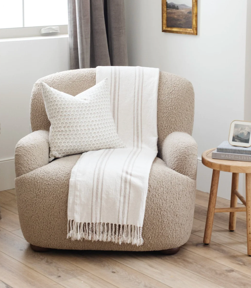 XL Chenille Fringe Throw Blankets