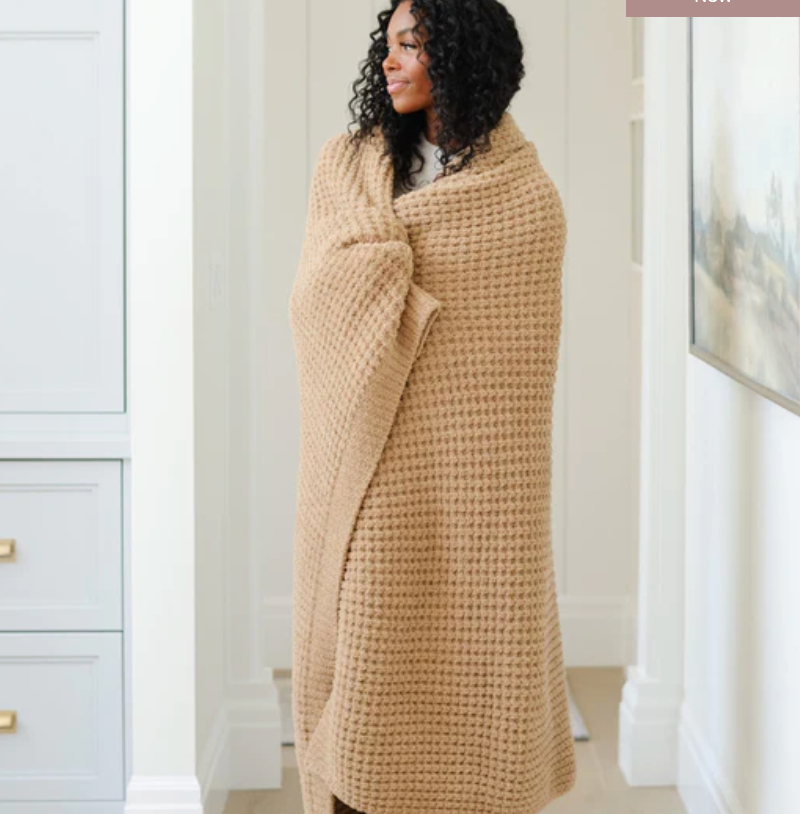 Waffle Knit Throw