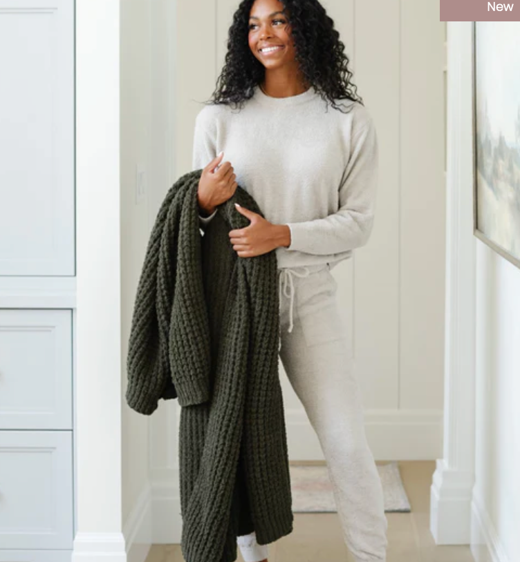 Waffle Knit Throw
