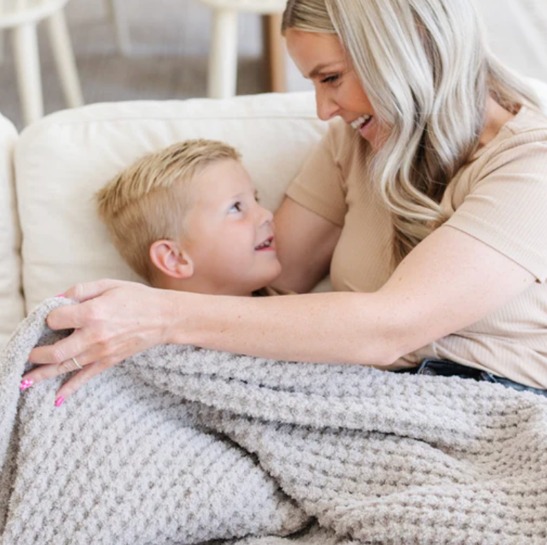 Waffle Knit Throw