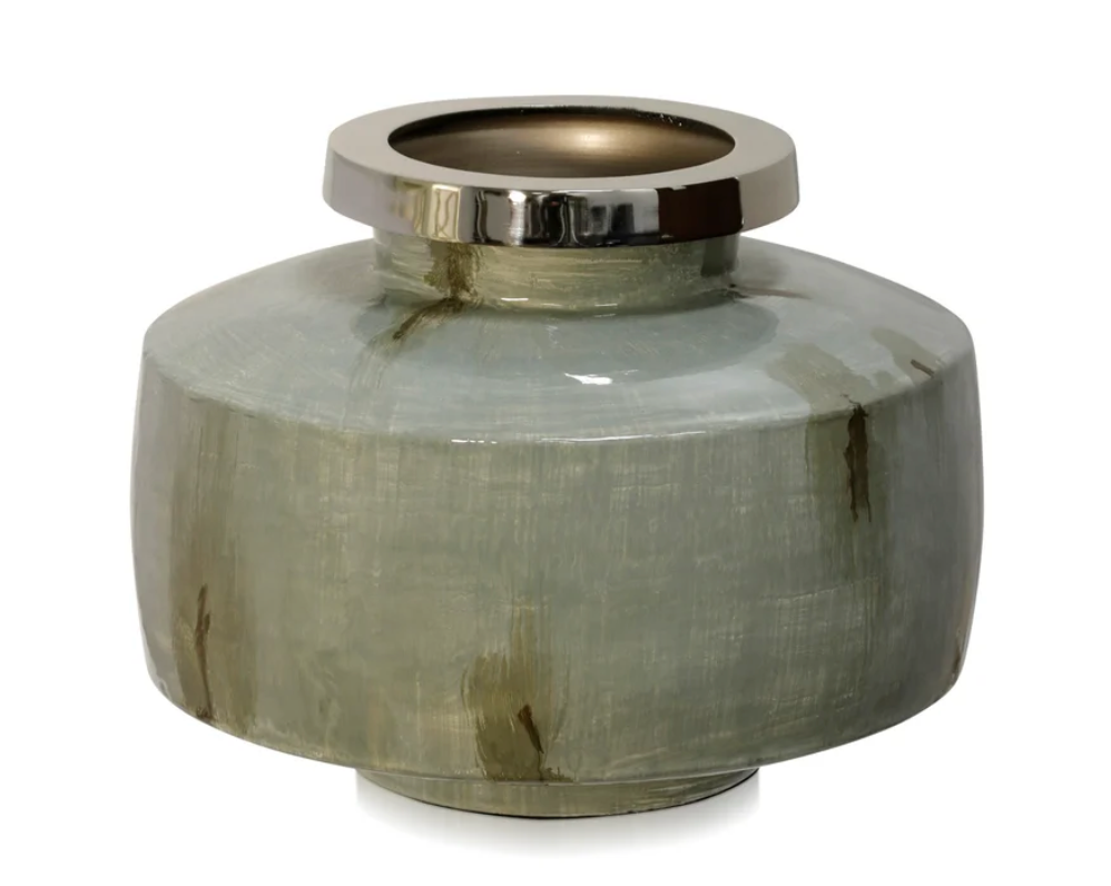 Bamboo Forest Enameled Canister