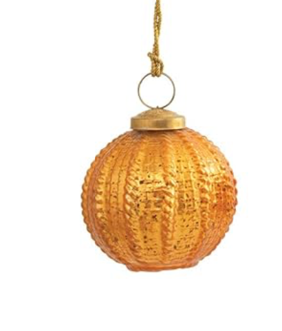 Embossed Glass Ornaments