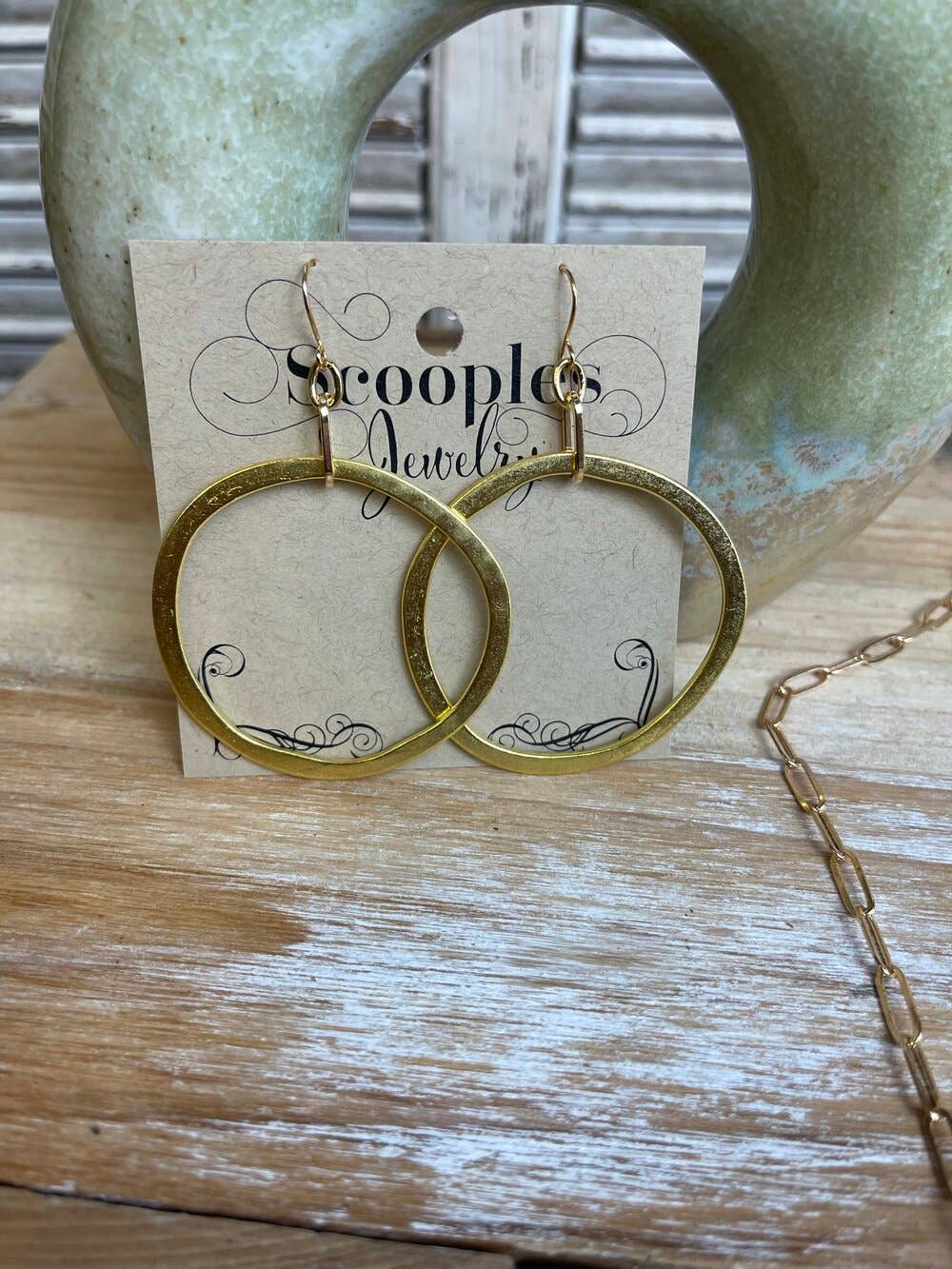 Gold Paperclip Cross
