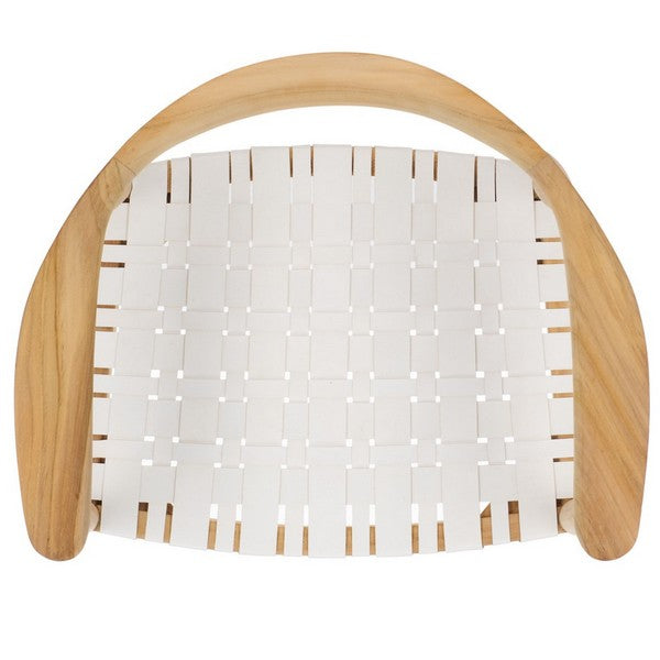 Baden Leather Woven Arm Chair
