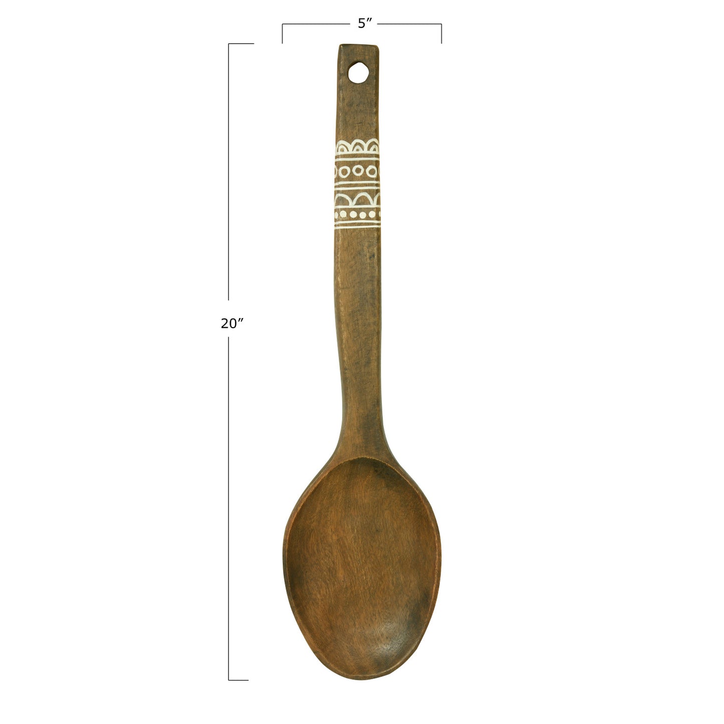Wall Hanging Spoon with Hand-Painted Pattern
