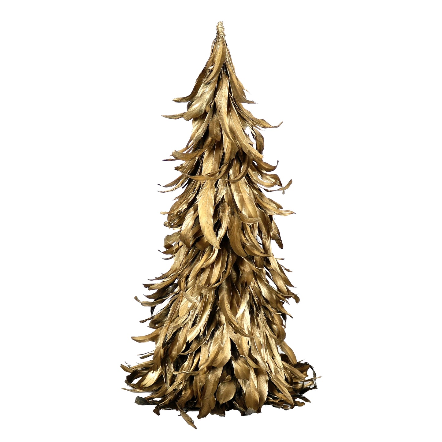 FEATHER TREE - LRG - GOLD LUSTER