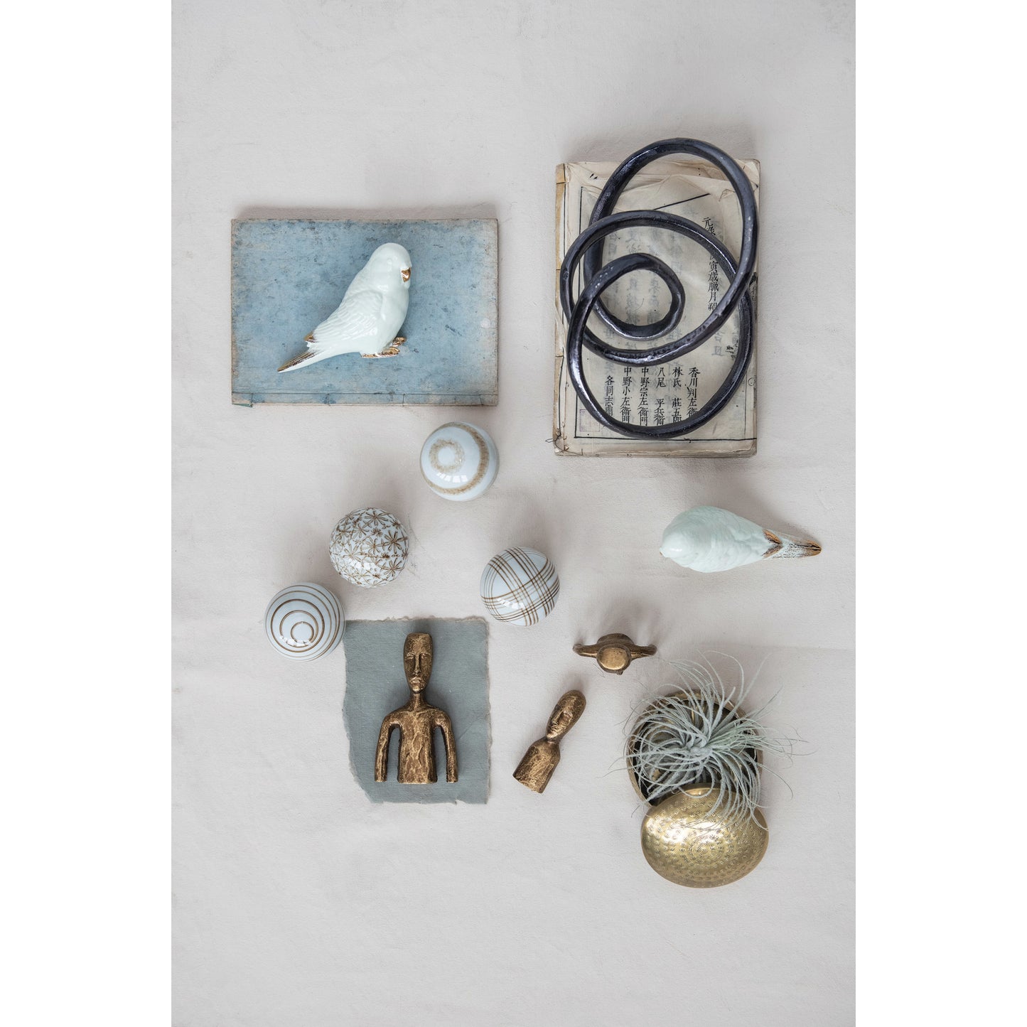Ceramic Parakeet Figurine