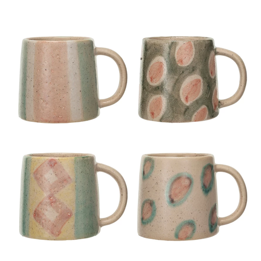 Hand-Painted Terra-cotta Mug