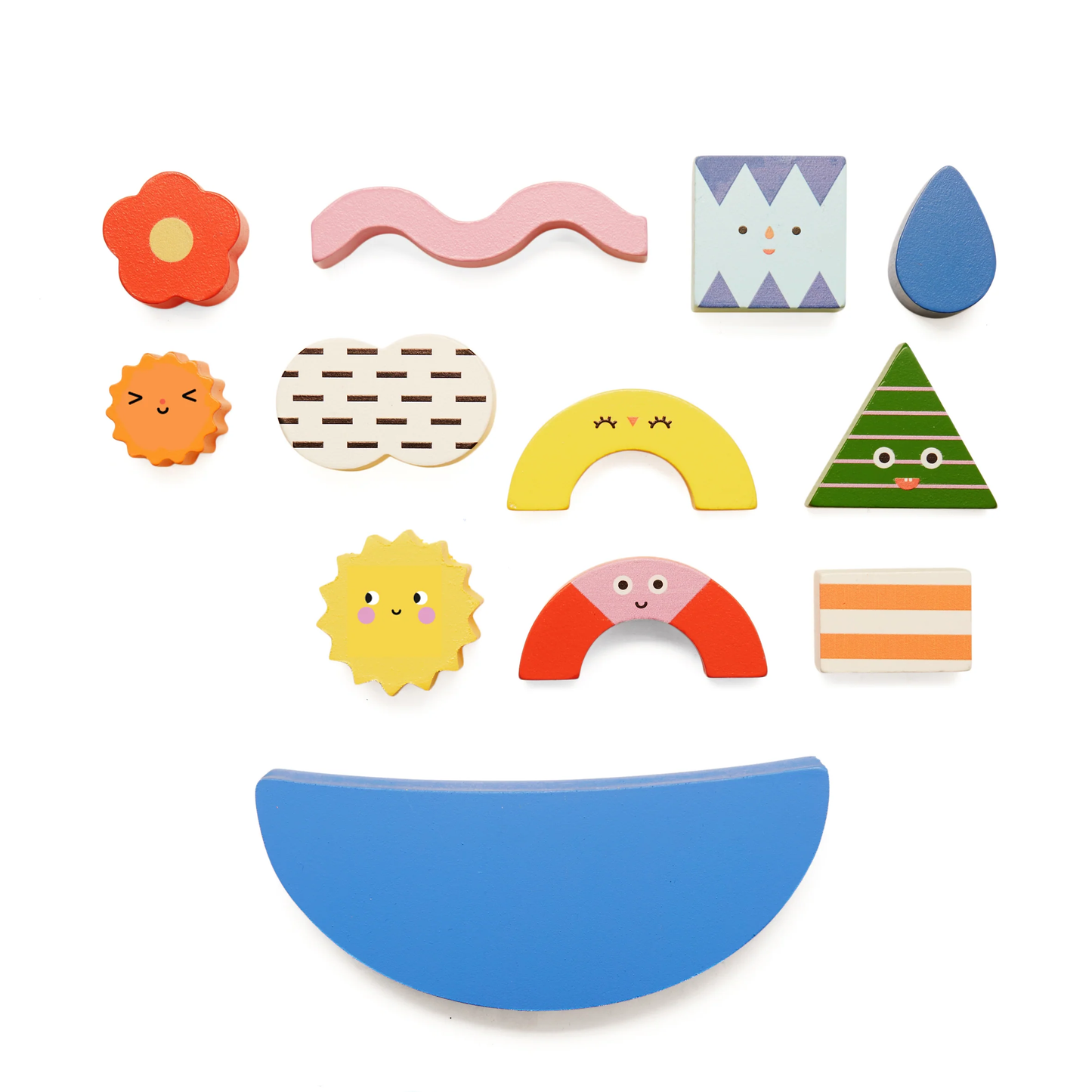Kidoki Teeter Totter Shapes Wooden Balance Game