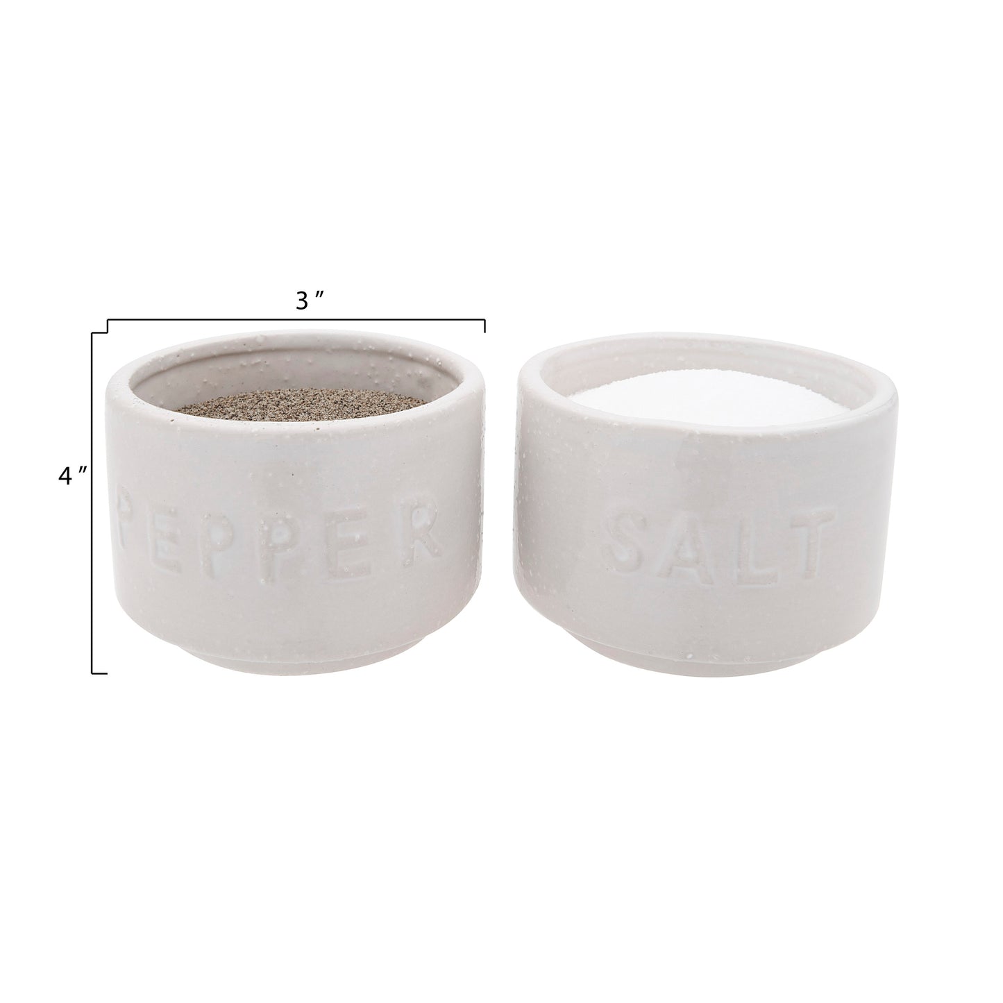 Salt and Pepper Pots with Lid