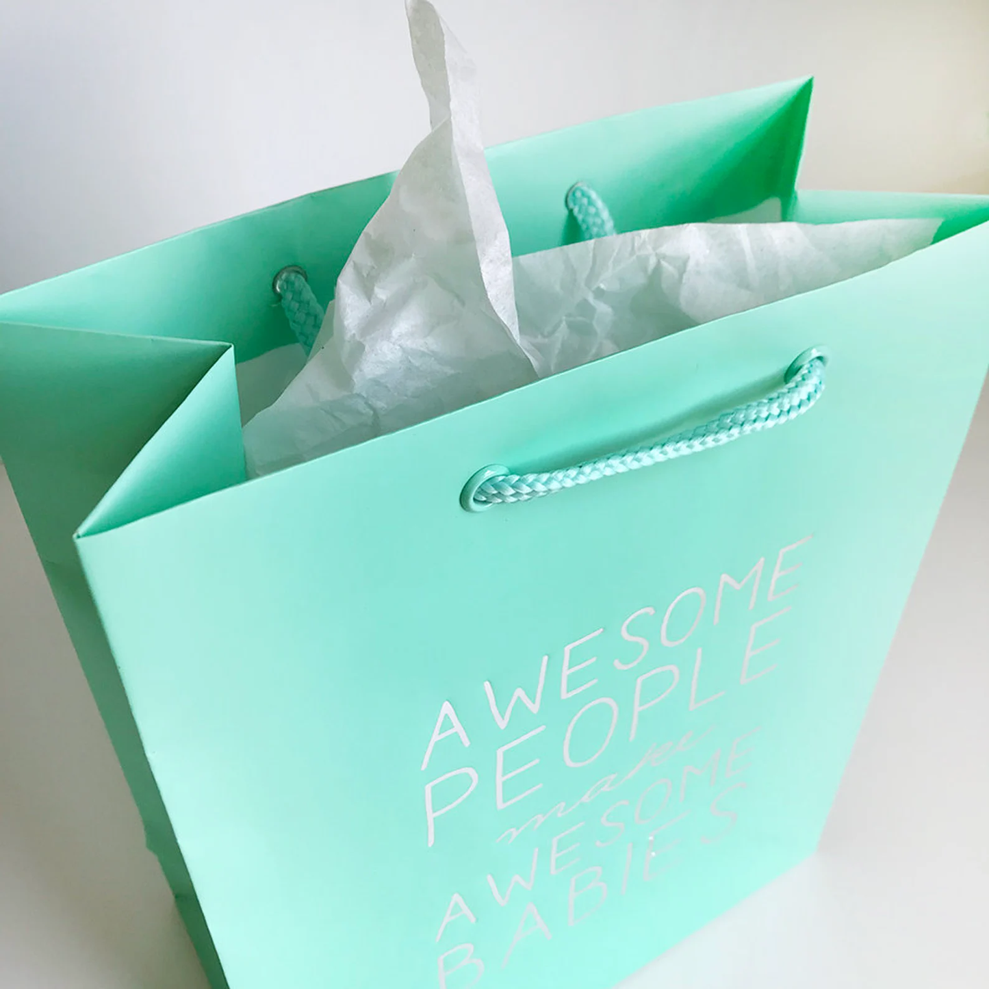 Metallic Foil-Stamped Gift Bag