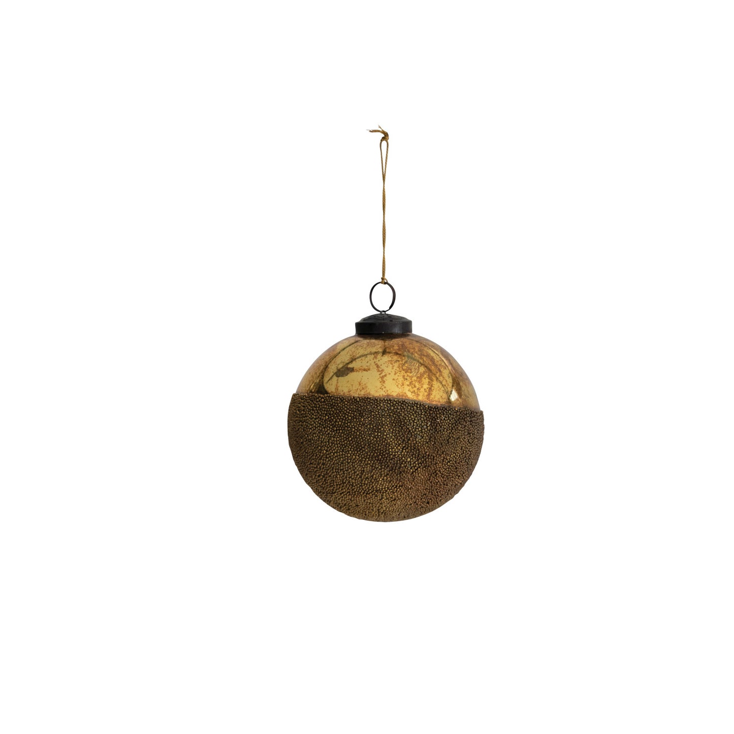 Mercury Glass Bead-dipped Ornament