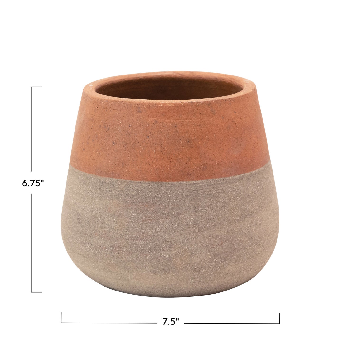 Two Tone Terracotta and Cement Planter